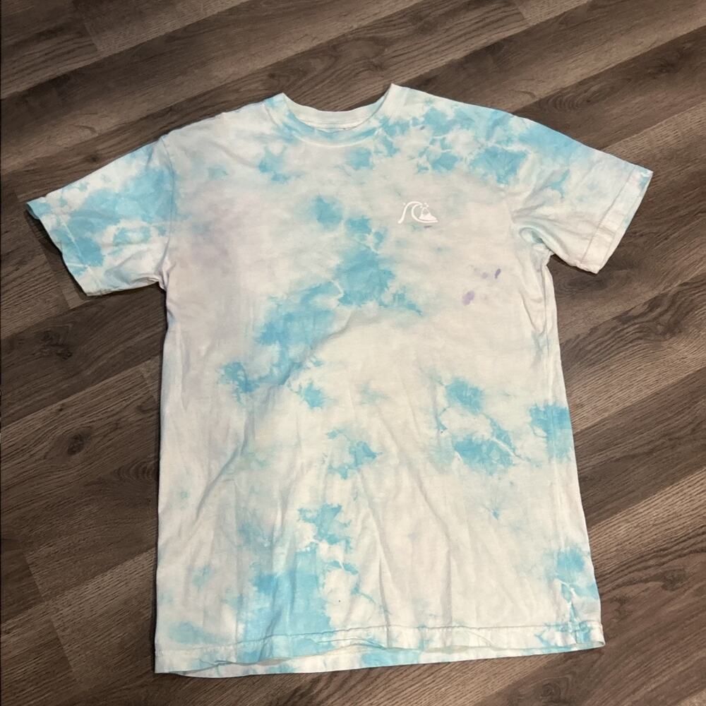 Men’s Medium Quick Silver Blue Tie Die Tshirt